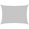 vidaXL Toldo de vela poli&eacute;ster oxford 100% gris claro 7x5 m