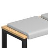 vidaXL Coj&iacute;n de banco 2 pcs Terciopelo Texturizado Gris Claro