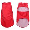 vidaXL Chubasquero perros con tiras reflectantes poli&eacute;ster rojo 3XL