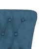 vidaXL Sill&oacute;n de respaldo alto con botones terciopelo azul