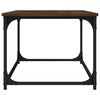 vidaXL Mesa de centro madera y hierro roble marr&oacute;n 102x50x40 cm