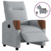 vidaXL Sill&oacute;n reclinable el&eacute;ctrico tela gris claro