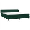vidaXL Cama box spring con colchones terciopelo verde oscuro 200x210cm