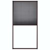 vidaXL Mosquitera plisada para ventanas aluminio marr&oacute;n 80x160 cm
