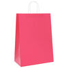 vidaXL Bolsas de papel con asas 250 uds rosa 32x17x44 cm