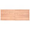 vidaXL Tablero mesa madera roble tratada marrón claro 160x60x(2-6) cm