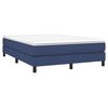 vidaXL Estructura de cama con somier tela azul 140x200 cm