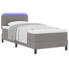 vidaXL Cama tipo Box Spring con colch&oacute;n Taup&eacute; 100 x 200 cm tela