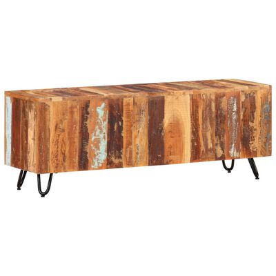 vidaXL Mueble de TV madera maciza reciclada 110x30x40 cm