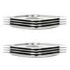 vidaXL Bandejas Gastronorm 8 unidades GN 1/2 20 mm acero inoxidable