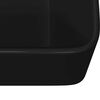 vidaXL Lavabo 40x30x13 cm cer&aacute;mica negro