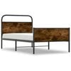 vidaXL Estructura de cama sin colchón 107x203 cm madera roble Sonoma