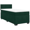 vidaXL Cama box spring con colch&oacute;n terciopelo verde oscuro 90x190 cm