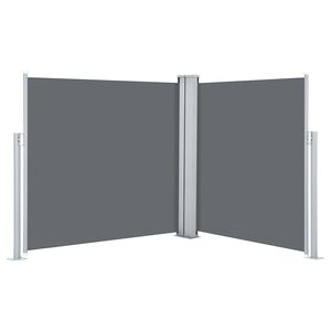 vidaXL Toldo lateral retr&aacute;ctil gris antracita 100x600 cm
