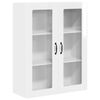 vidaXL Armario de vidrio para pared PORTO brillante 80 x 31 x 100 cm