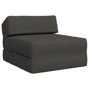 vidaXL Sof&aacute; Cama Plegable Gris oscuro 60 x 70 x 41 cm Tela