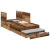 vidaXL Cama con almacenamiento Madera Vieja 90 cm Madera contrachapada