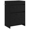 vidaXL Gabinete de ba&ntilde;o debajo del lavabo Roble Negro