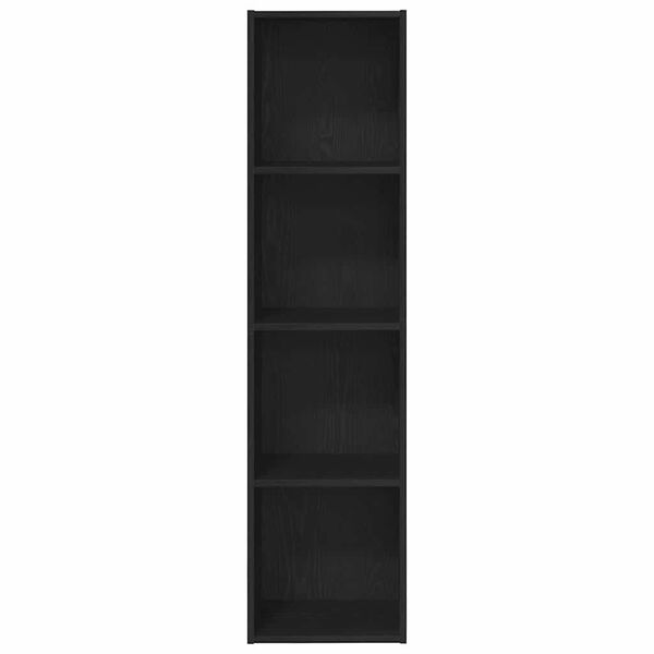 vidaXL Librer&iacute;a Roble Negro 143 x 30 x 36 cm Madera de ingenier&iacute;a