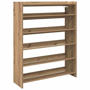 vidaXL Zapatero artesanal de madera contrachapada 80x25x100 cm