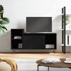 vidaXL Mueble para TV madera contrachapada negro 100x35x55 cm