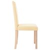vidaXL Sillas de comedor 4 unidades tela color crema