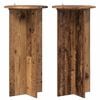 vidaXL Soporte de plantas 2 pcs Madera envejecida 40 x 40 x 80 cm