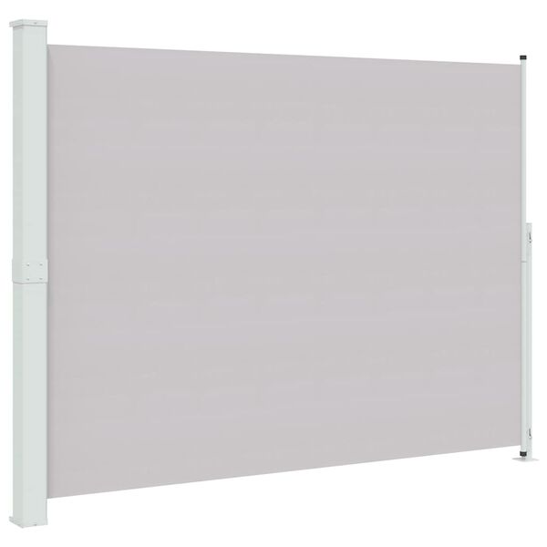 vidaXL Toldo lateral retr&aacute;ctil para patio gris 220x300 cm