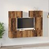 vidaXL Conjunto de mueble de TV 6 pcs Madera envejecida