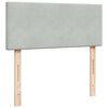 vidaXL Estructura cama otomana colch&oacute;n terciopelo gris claro 120x200cm