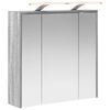vidaXL Armario con espejo de ba&ntilde;o Gris Sonoma 63,5 x 16 x 62,5 cm