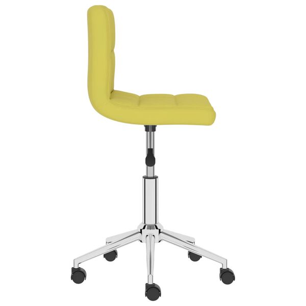 vidaXL Silla de oficina giratoria tela verde