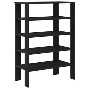 vidaXL Zapatero madera contrachapada negro 61x32x87,5 cm