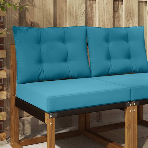 vidaXL Coj&iacute;n para sof&aacute; de exterior 2 pcs Azul Royal Poli&eacute;ster