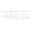 vidaXL Perrera de exterior acero galvanizado plateado 4x12x2 m