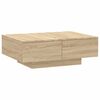vidaXL Mesa de centro madera contrachapada color roble 90x60x31 cm