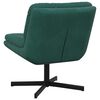 vidaXL Sill&oacute;n Relax giratorio Verde oscuro 63 x 75 x 76 cm Terciopelo