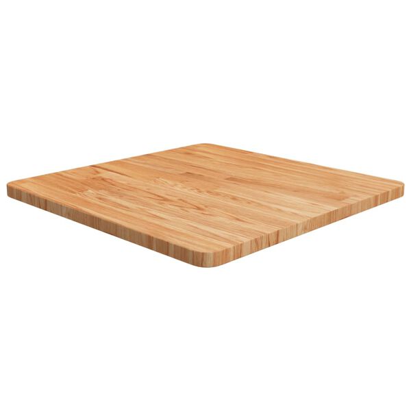 vidaXL Tablero de mesa cuadrada madera roble marr&oacute;n claro 60x60x2,5 cm