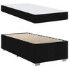 vidaXL Estructura de cama con colch&oacute;n Negro 90 x 200 cm tela