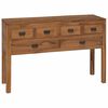 vidaXL Aparador Natural 110 x 35 x 75,5 cm Madera de teca maciza