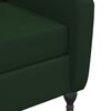 vidaXL Sill&oacute;n de masaje reclinable de terciopelo verde oscuro