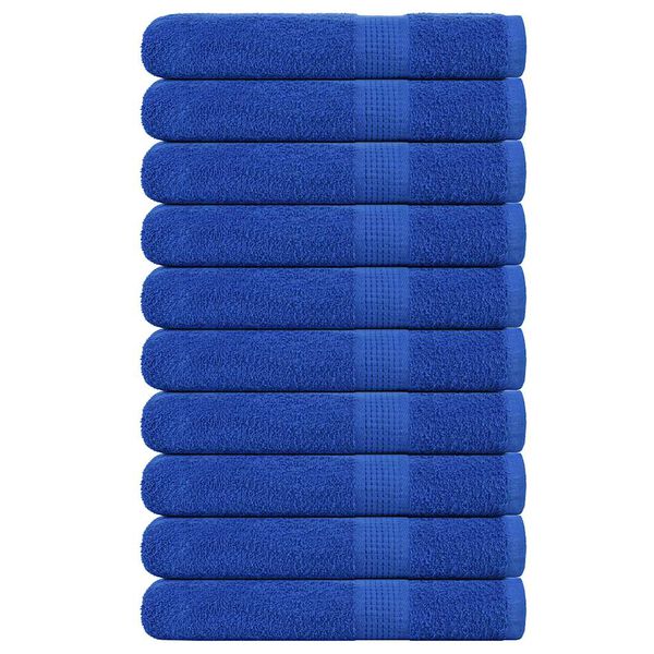 vidaXL Toallas de sauna FROGN 10 uds azul 80x200 cm 360 g/m&sup2;