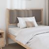 vidaXL Cabecero tapizado Marr&oacute;n 100 cm Madera de pino macizo