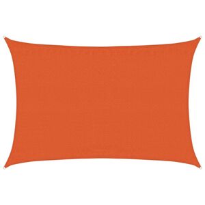 vidaXL Toldo de vela naranja HDPE 160 g/m&sup2; 3,5x4,5 m