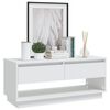 vidaXL Mueble para TV madera contrachapada blanco 102x41x44 cm