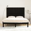 vidaXL Cabecero de cama de pared madera maciza pino negro 166x3x110 cm
