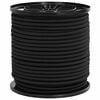 vidaXL Cuerdas el&aacute;sticas 4 mm Negro PP y goma