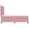 vidaXL Cama Box Spring LED con colch&oacute;n Rosa 140 x 200 cm tela