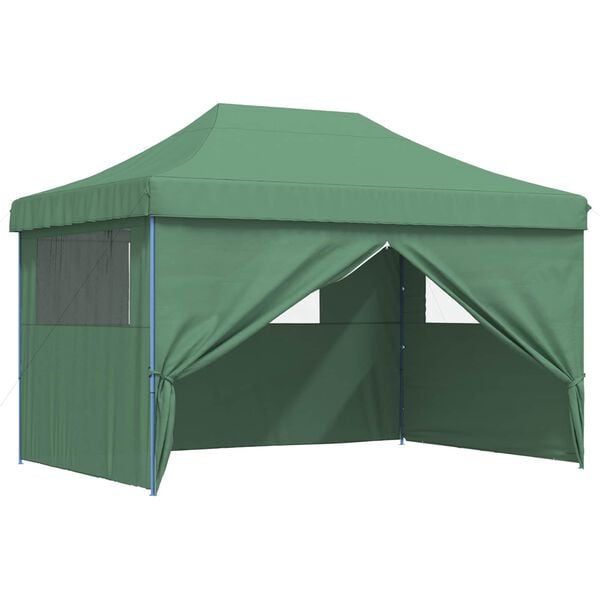 vidaXL Carpa de Fiesta Verde 279 x 410 x 315 cm Tela Oxford