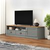 vidaXL Mueble para TV VIGO madera maciza de pino gris 156x40x40 cm